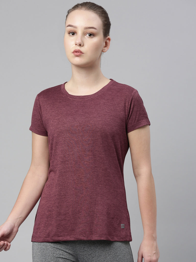 SOPHIE (100% MICRO POLYESTER ROUND NECK POLYESTER T-SHIRT FOR WOMENS)