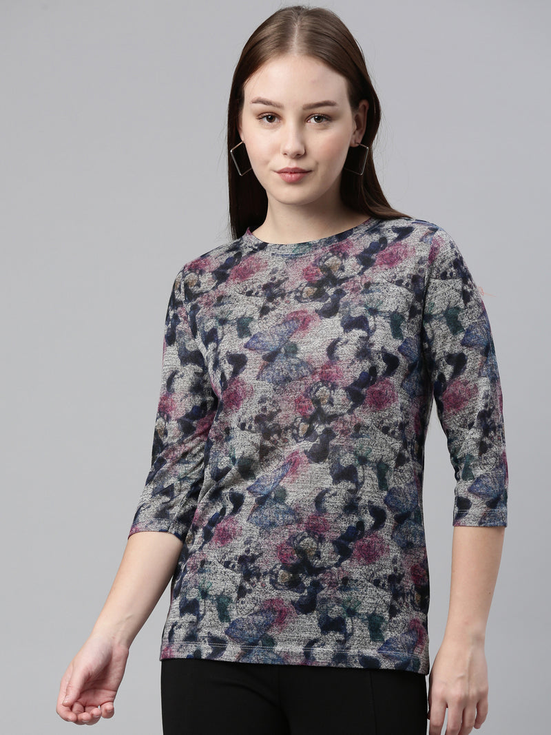 DEA (100% POLYESTER PRINTED TOP FOR WOMENS)