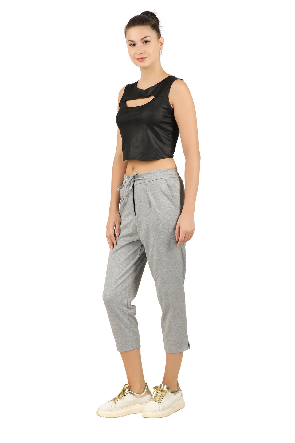 ZANDRA (100% POLYESTER RELAXED FIT CASUAL TROUSERS FOR WOMENS)