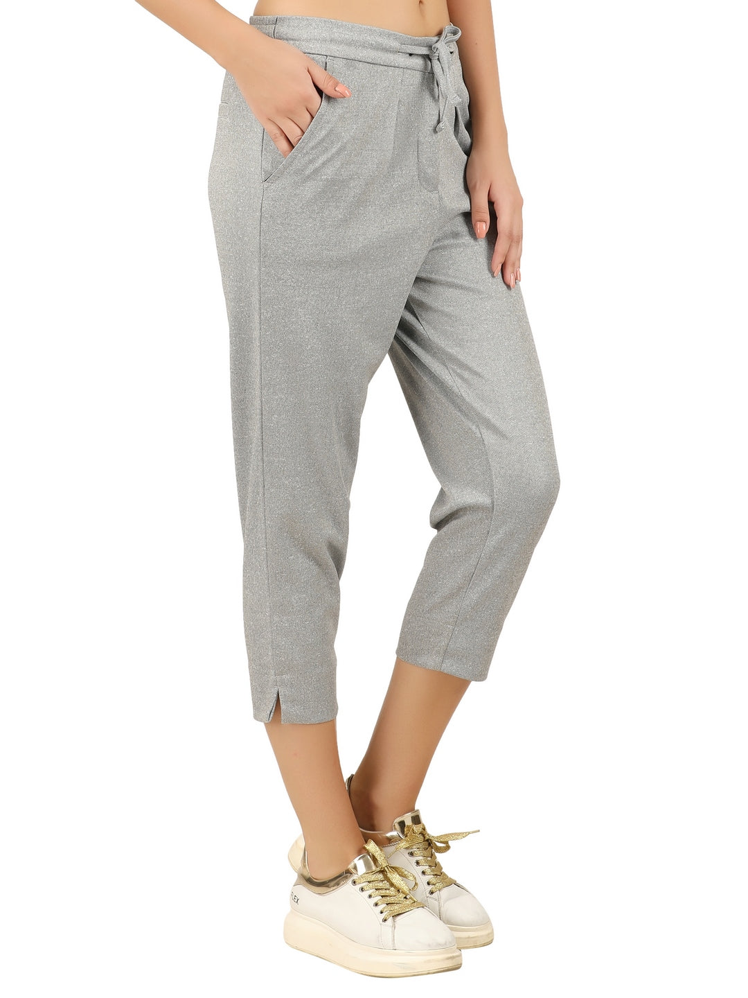 ZANDRA (100% POLYESTER RELAXED FIT CASUAL TROUSERS FOR WOMENS)