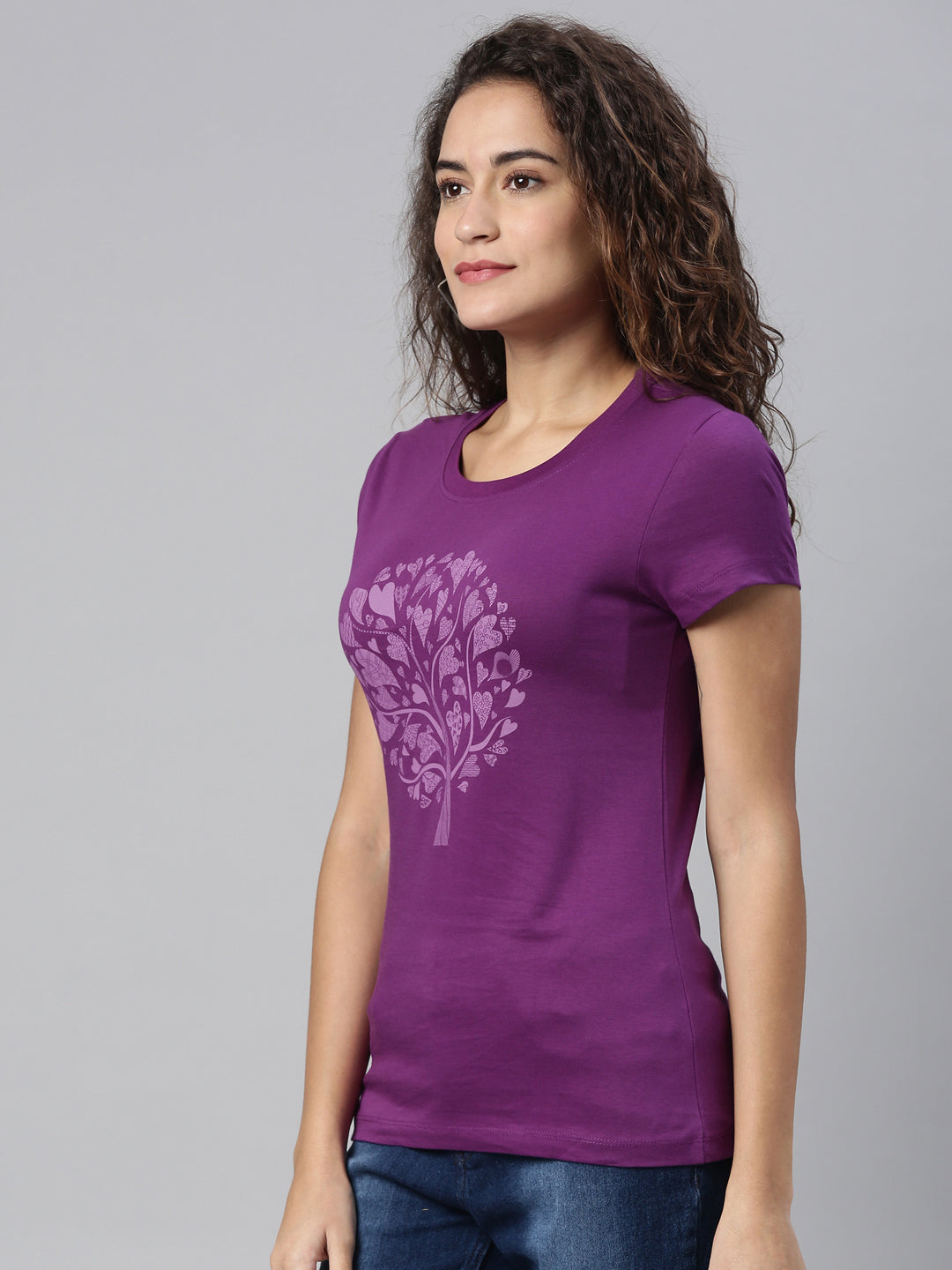 SUNRISE (100% COTTON CASUAL FIT T-SHIRT FOR WOMENS)