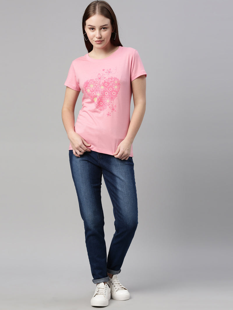 SUNRISE (100% COTTON CASUAL FIT T-SHIRT FOR WOMENS)