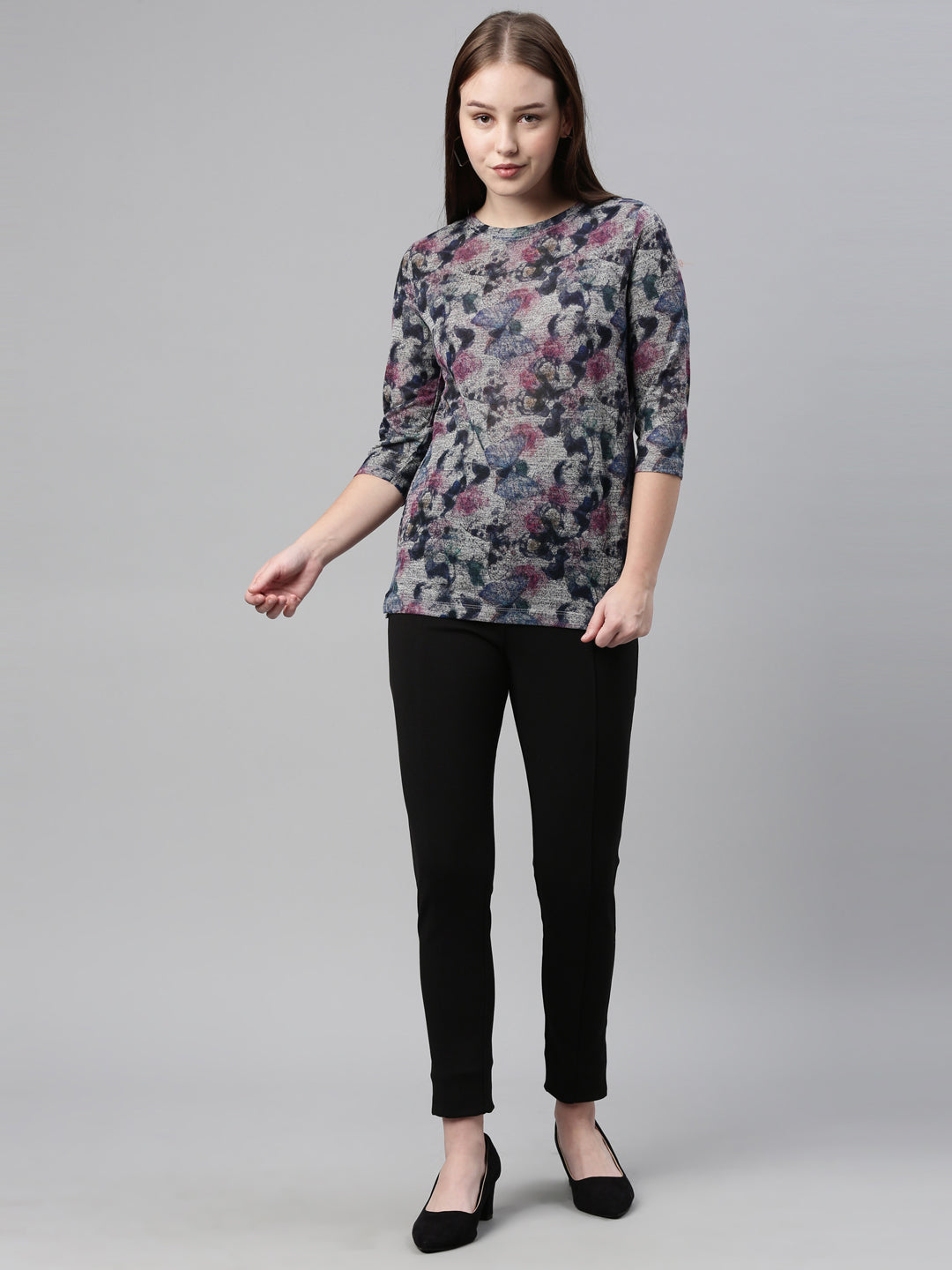 DEA (100% POLYESTER PRINTED TOP FOR WOMENS)