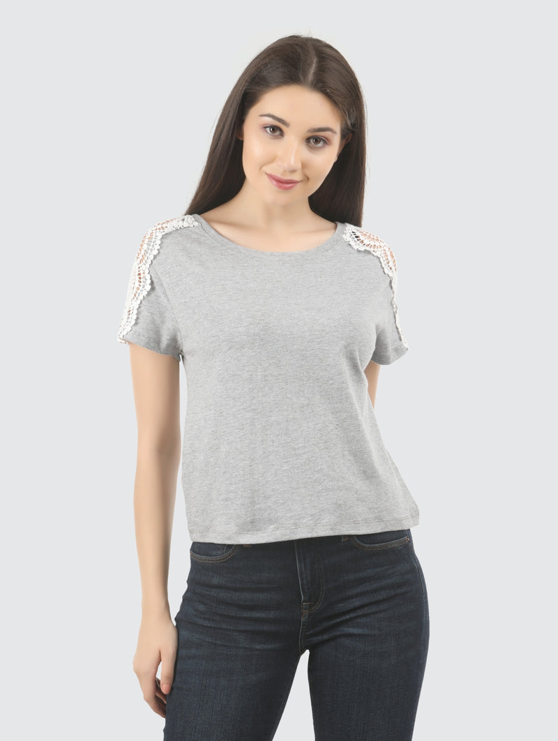 EVIE ( POLYESTER COTTON CASUAL SOLID TOP FOR WOMENS)
