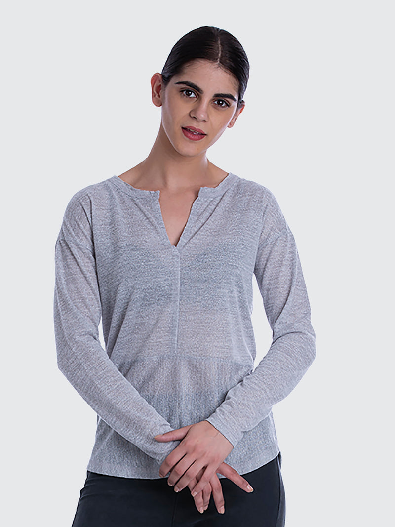KRIA (100% POLYESTER REGULAR FIT FULL SLEEVE CASUAL TOP FOR WOMENS)