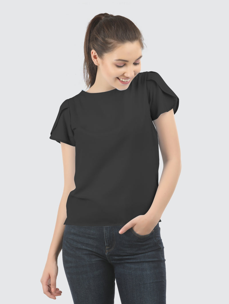 MIA WOMENS REGULAR FIT CASUAL TOP