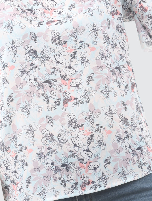 MINNA WOMENS REGULAR FIT PRINTED TOP