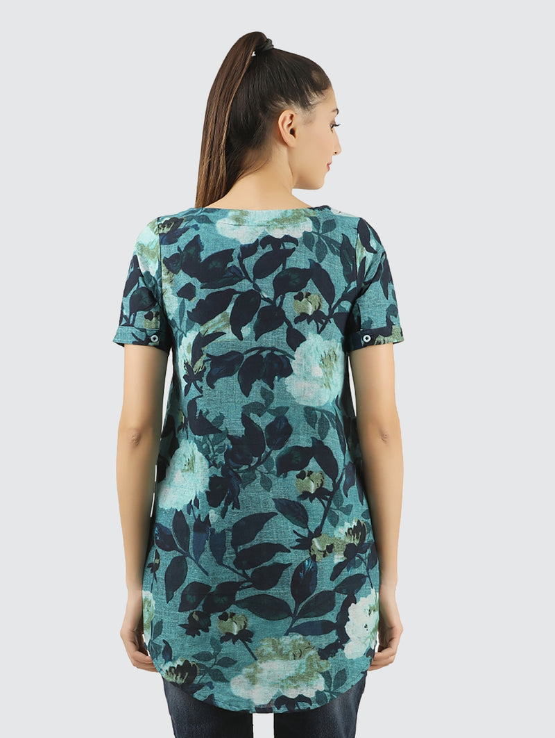 MIRA WOMENS REGULAR FIT COTTON TUNIC TOP