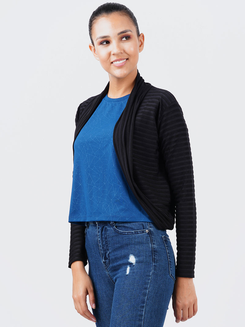 SHRUGGY (100% POLYESTER REGULAR FIT CASUAL SHRUG FOR WOMENS)
